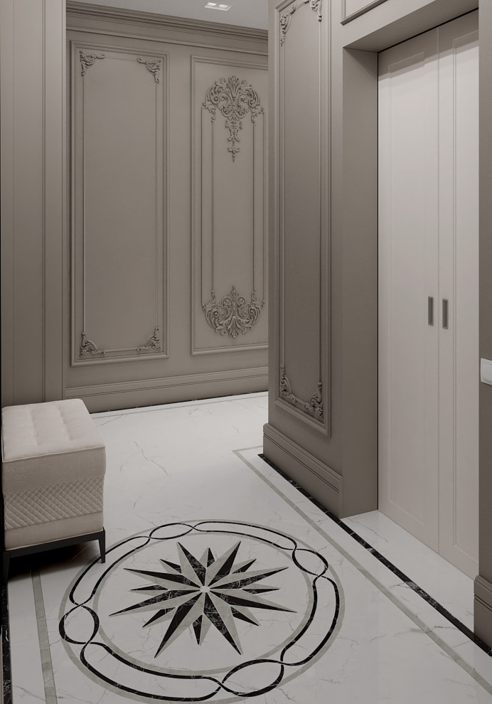 Гостиная в современном стиле в ЖК "Сердце Столицы"