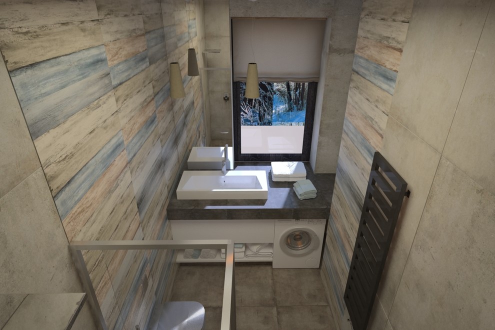 Маленькая ванная комната LOFT