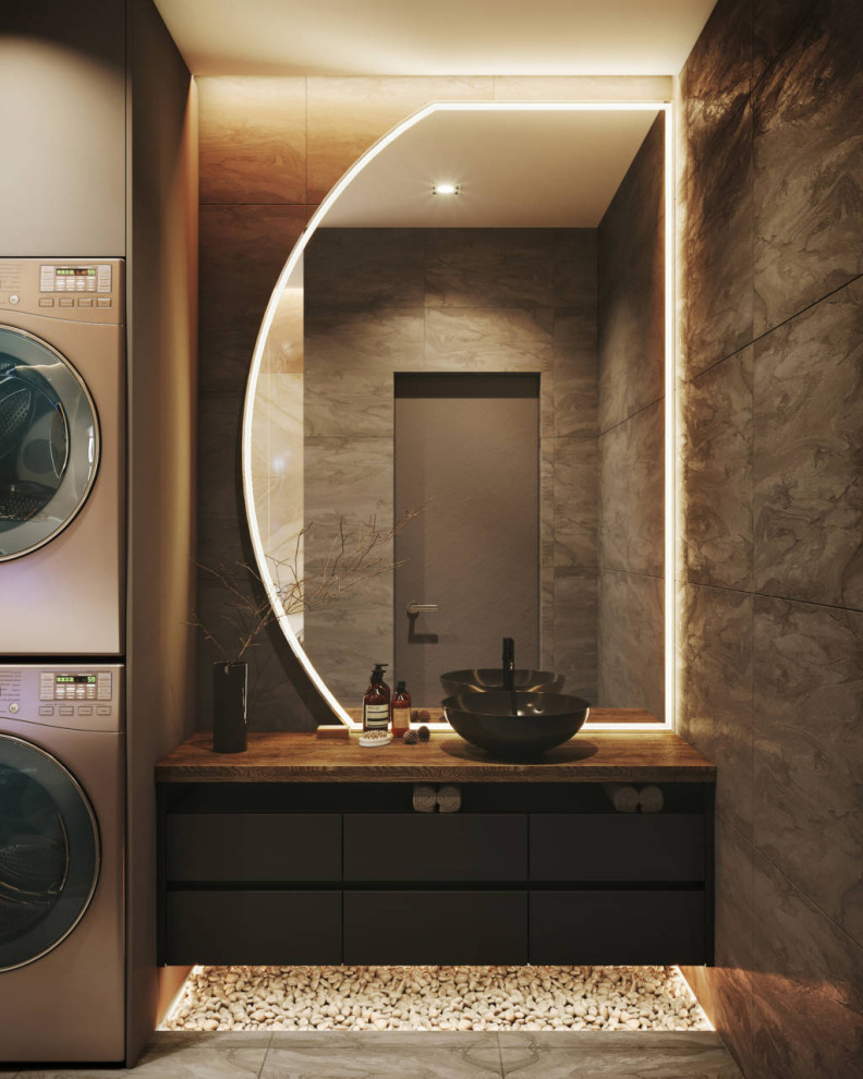 г. Санкт-Петербург, квартира 98 м2. Темно-золотой интерьер квартиры