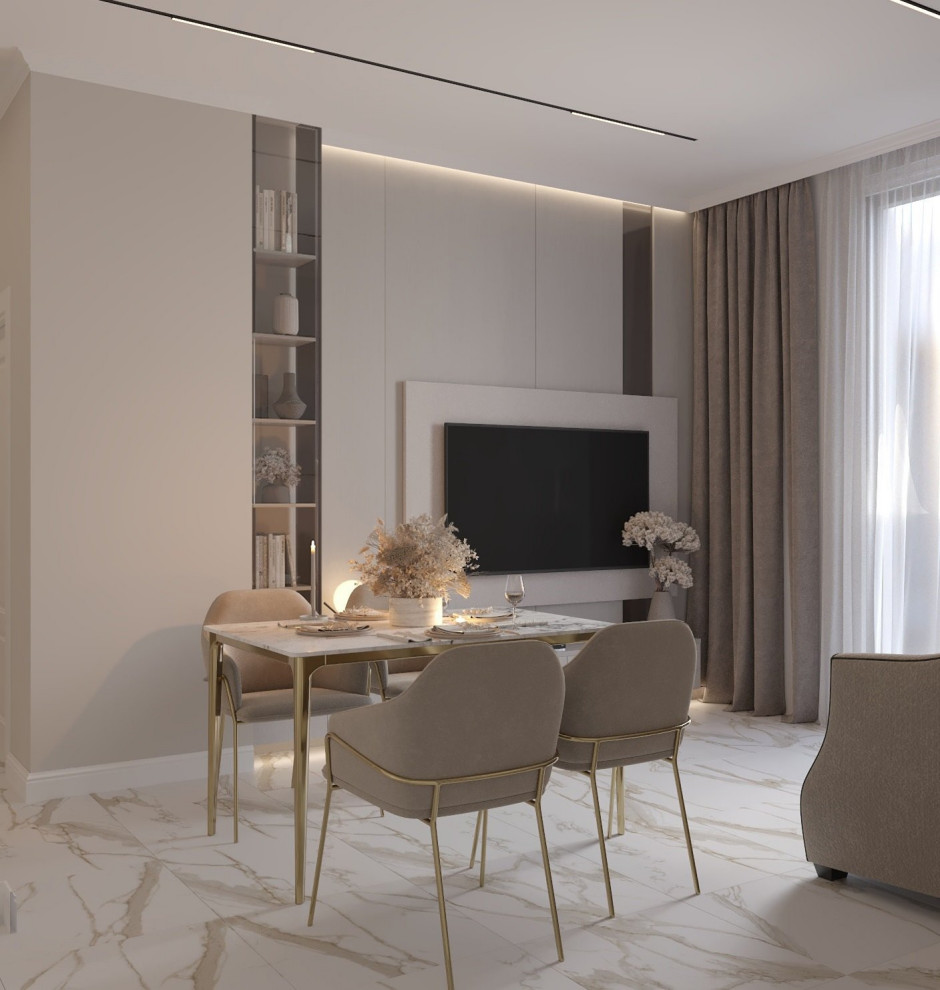 Дизайн кухни-гостиной