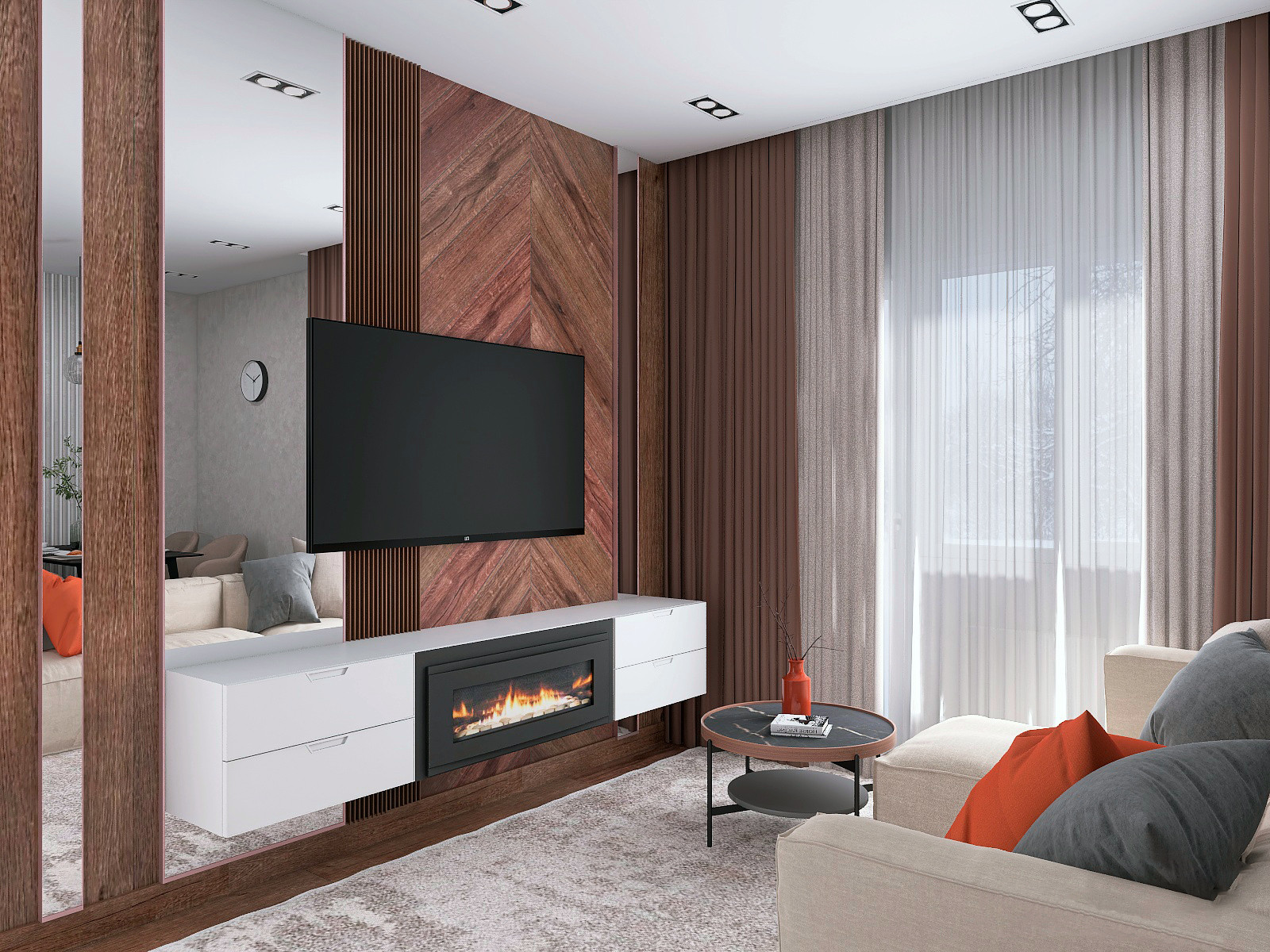 Кухня-гостиная 21 м2 в ЖК «Европейский»