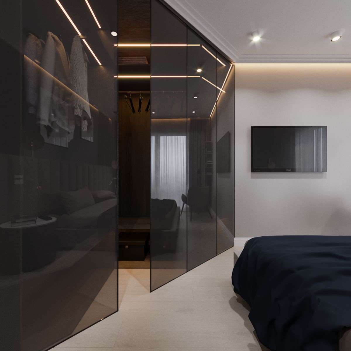 Спальня из проекта "StyleHome"