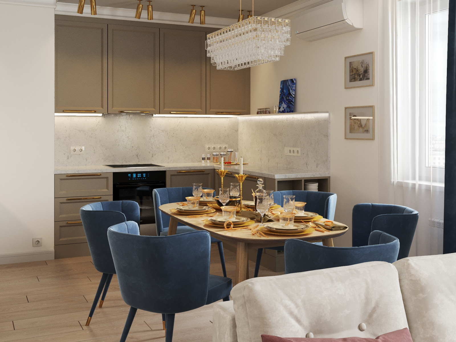 "Настроение праздника" Кухня-столовая