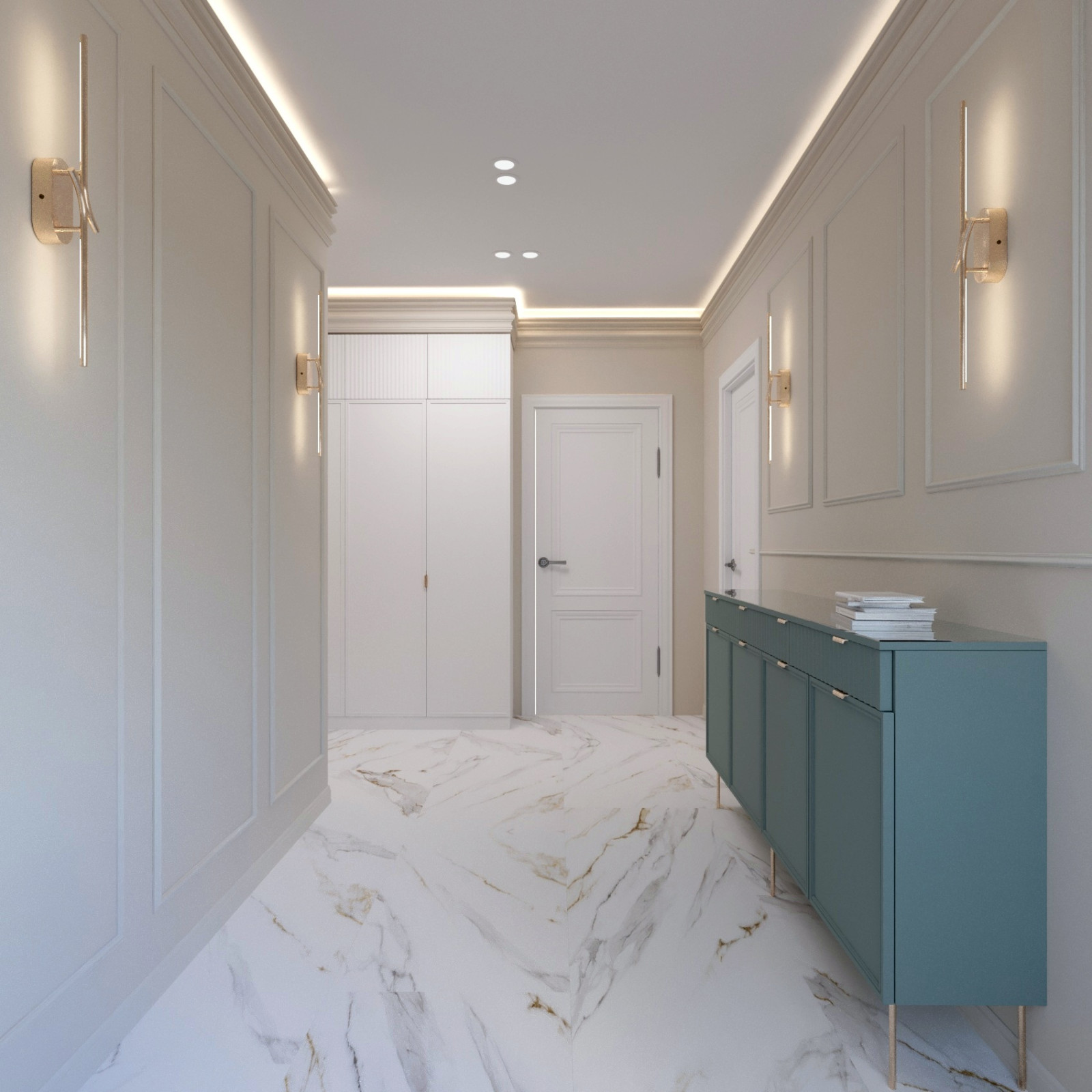 Эскизы к интерьеру в современной классике