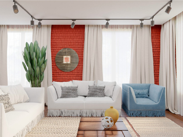 Ethnic+Contemporary apartment