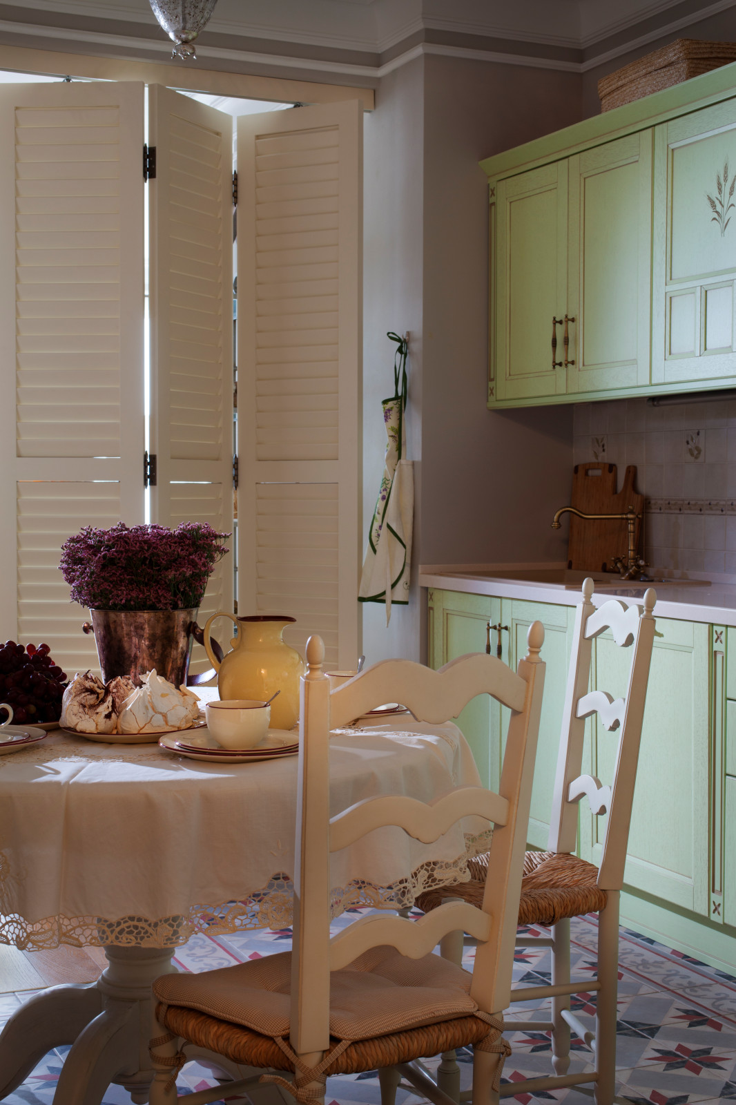 Интерьер в стиле Прованс с элементами феншуй