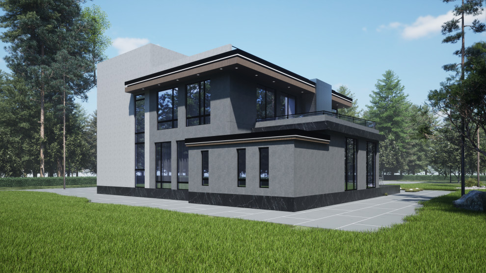 архитектурный проект жилого дома_500 кв.м.