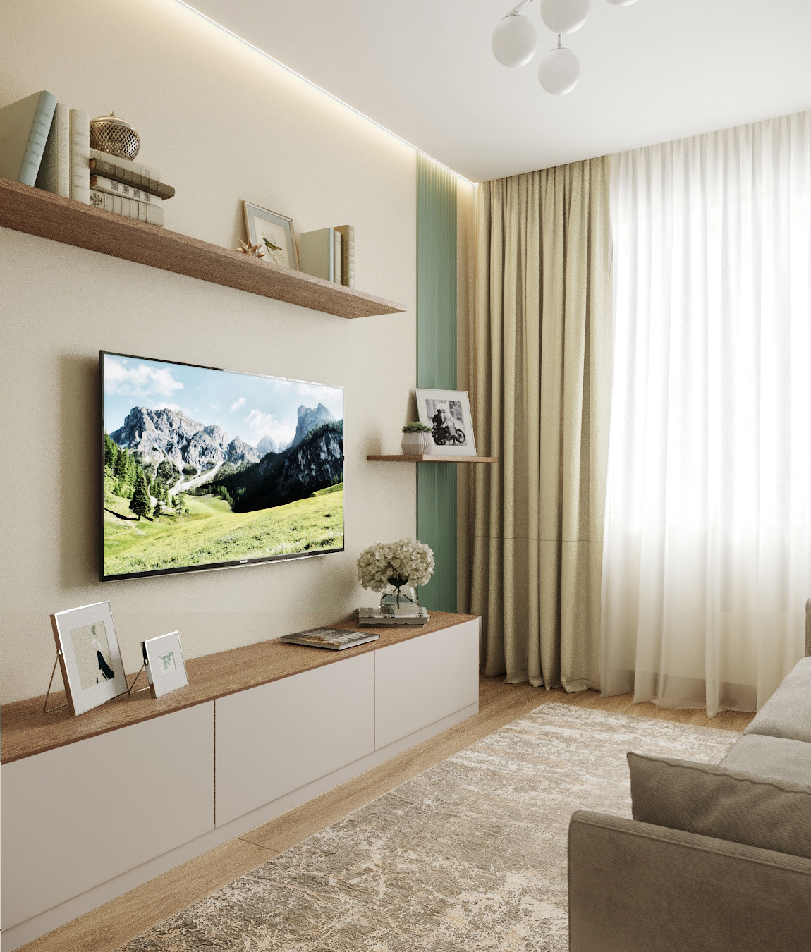 Современный интерьер гостинной