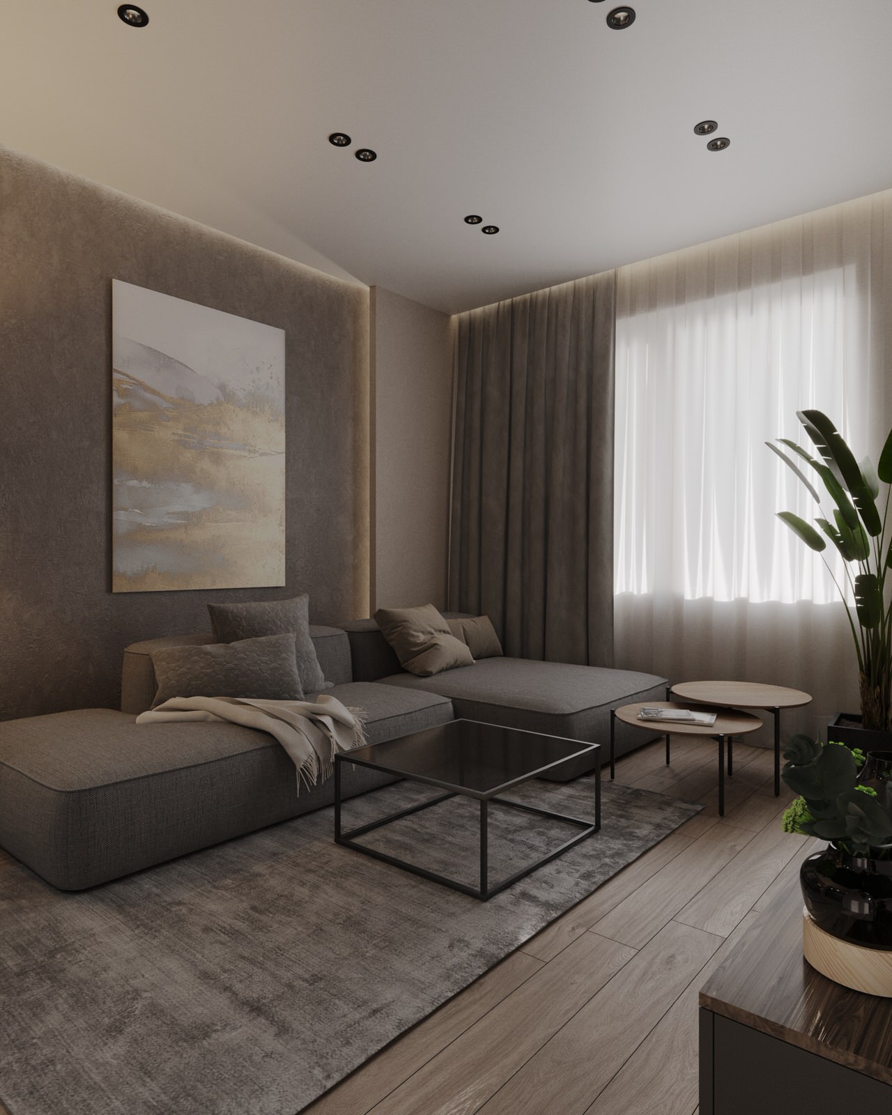 Двухкомнатная квартира с современным дизайном