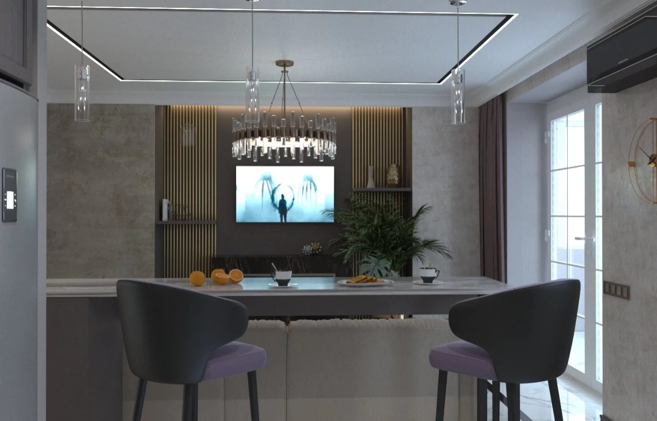 Обложка проекта: Дизайн преокт в ЖК Бартон 68м²