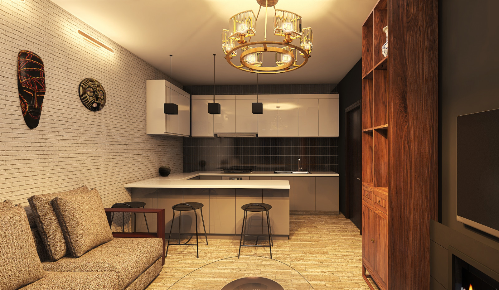 Проект moi aussi 3-х комнатная квартира