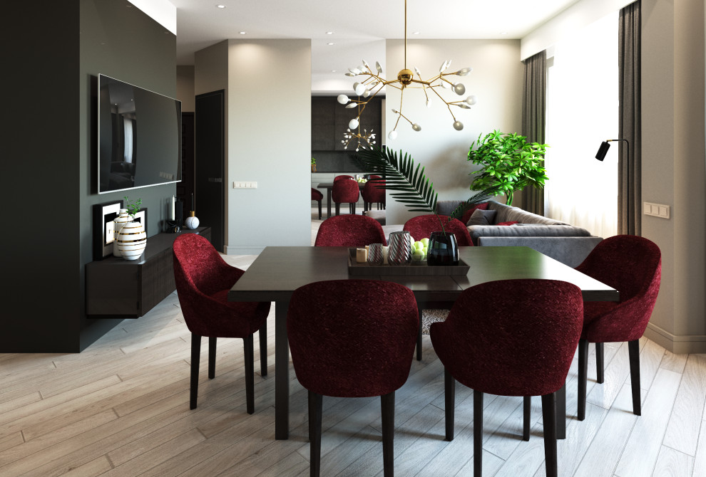 Обложка проекта: Кухня-гостиная "Истина в вине"