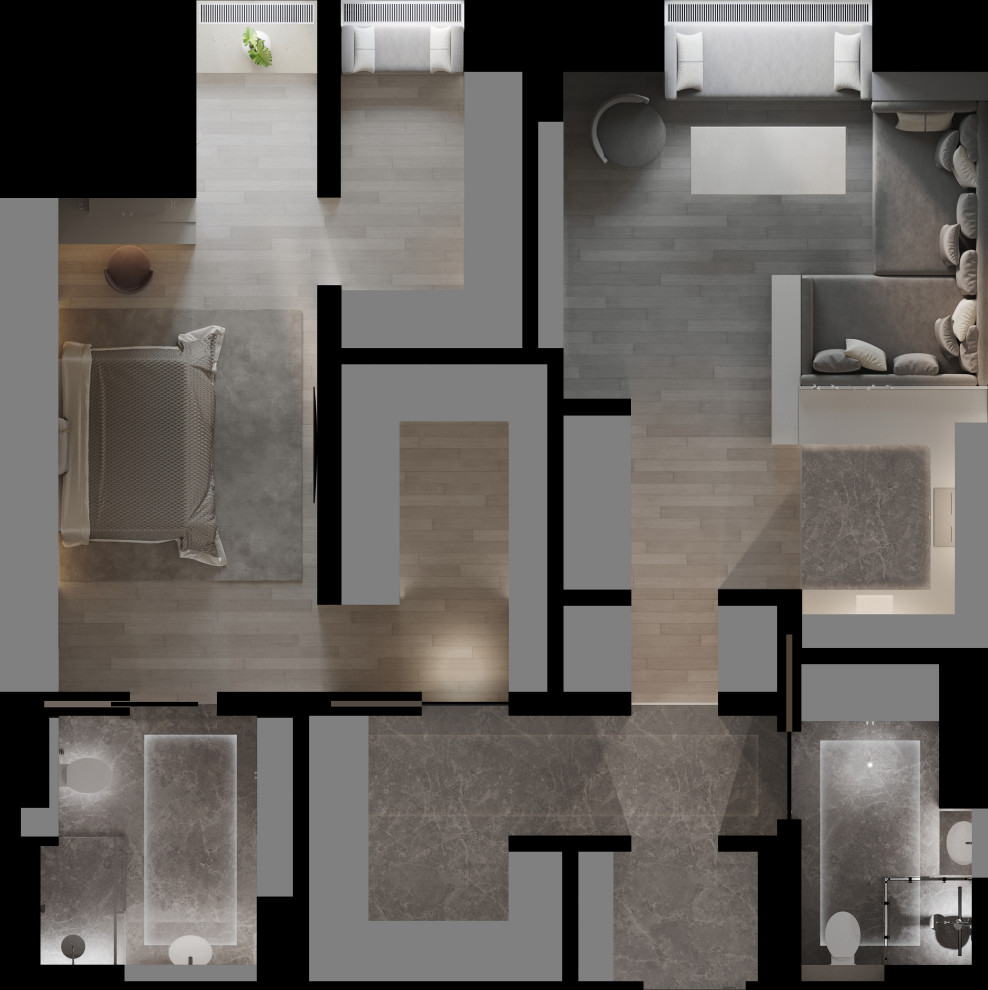 Дизайн-проект квартиры в современном стиле