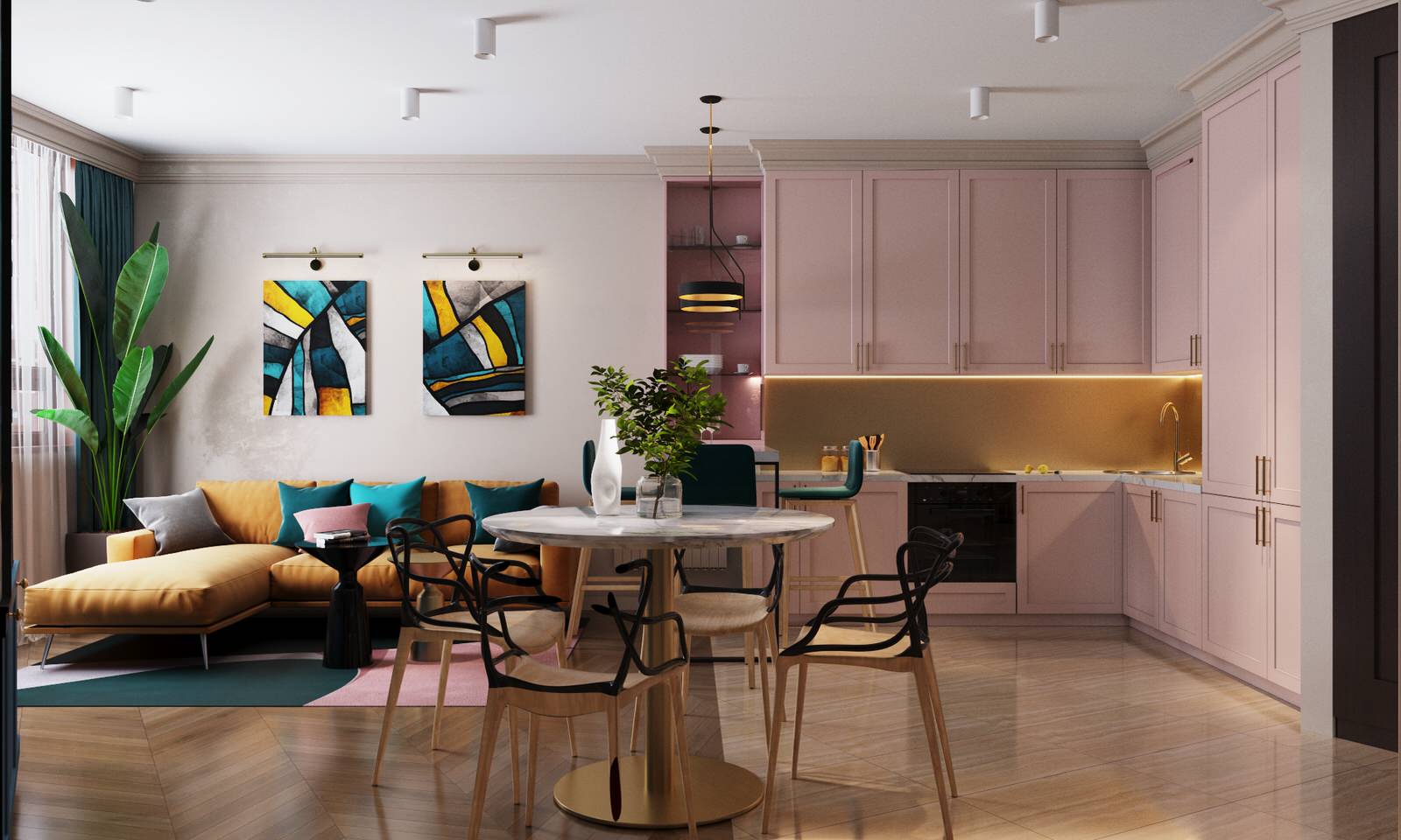 Квартира 55 м2 для молодой девушки