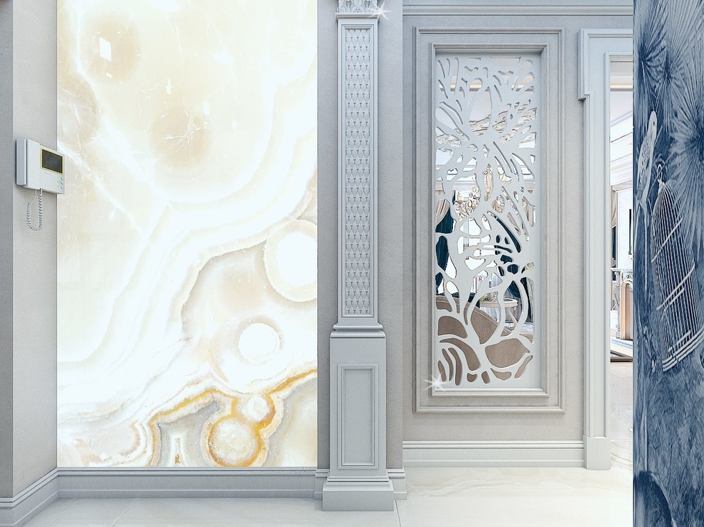 Кухня-гостиная-холл в 3-комнатной квартире. г.Ростов-на-Дону