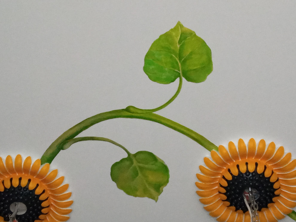 Роспись потолка на кухне