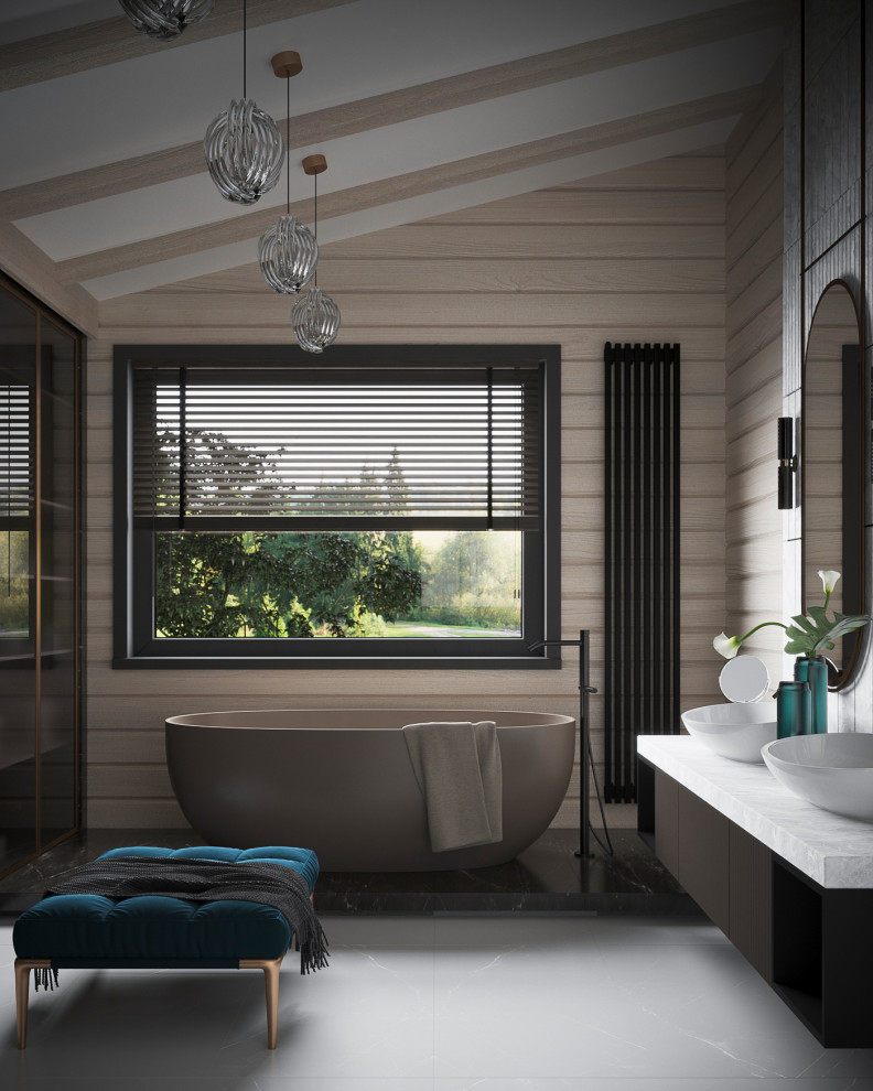 Ванна в брусовом доме