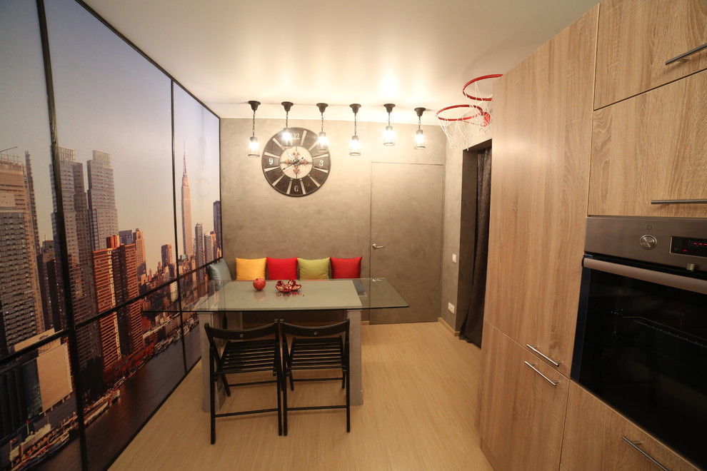 Дизайн кухни с видом на Манхеттен