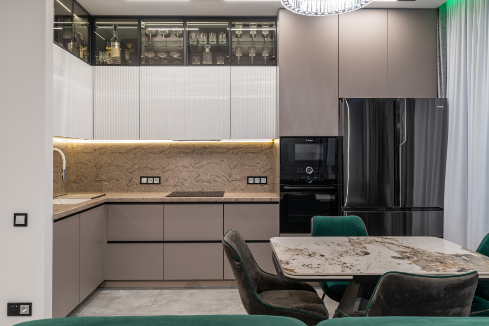 Дизайнерский интерьер московской квартиры 64 м2 ""