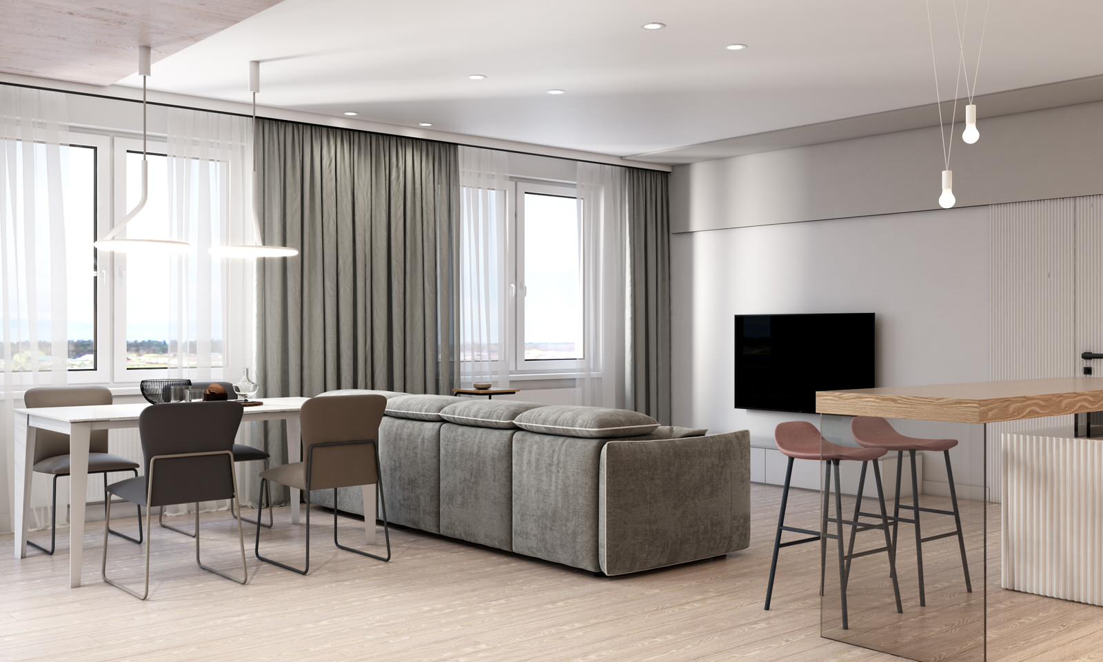 Квартира в Сканди минимализме