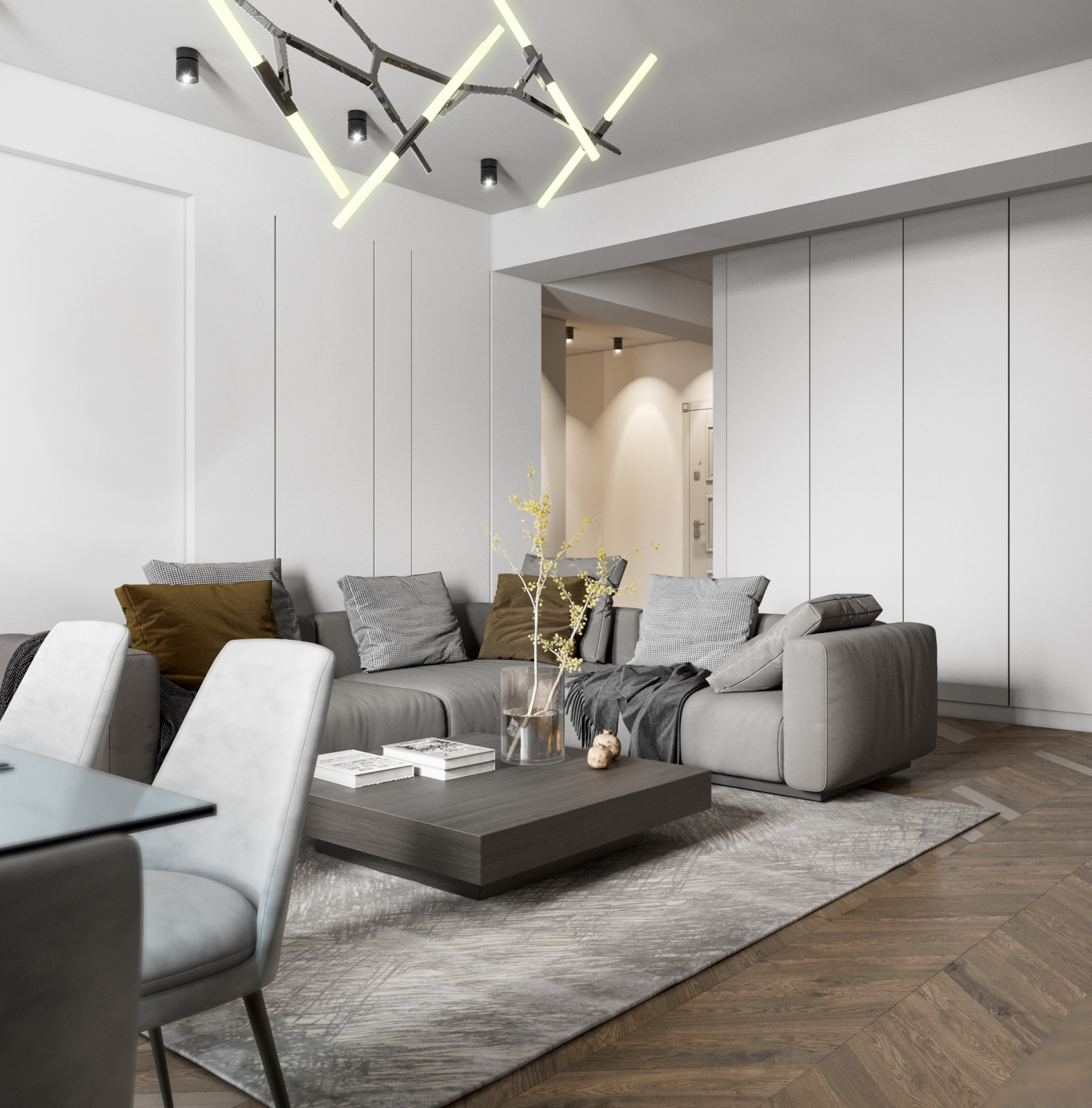 Дизайн интерьера квартиры в ЖК EXCLUSIVE LIFE 140квМ
