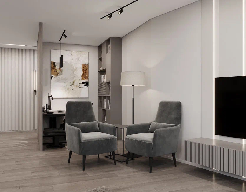 Дизайн проект 4-х комнатной квартиры 145 м2 для семейной пары с детьми