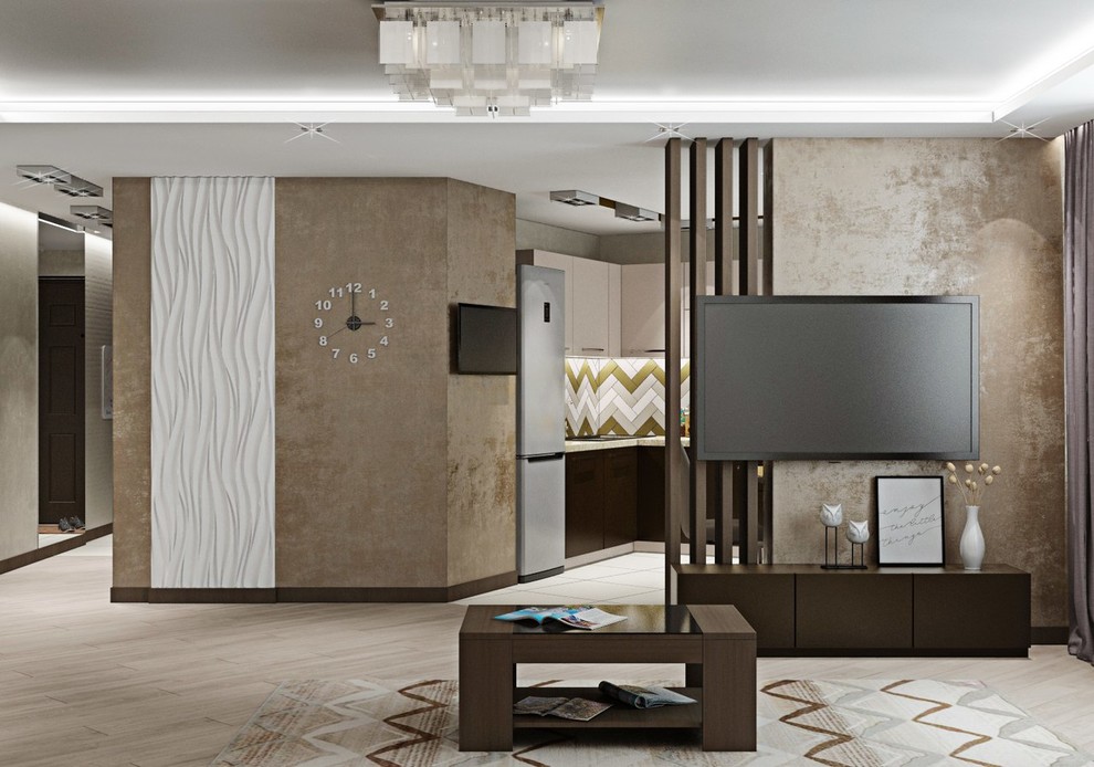 3к.кв. в кофейных тонах в ЖК «Art Residence» (83 кв.м)