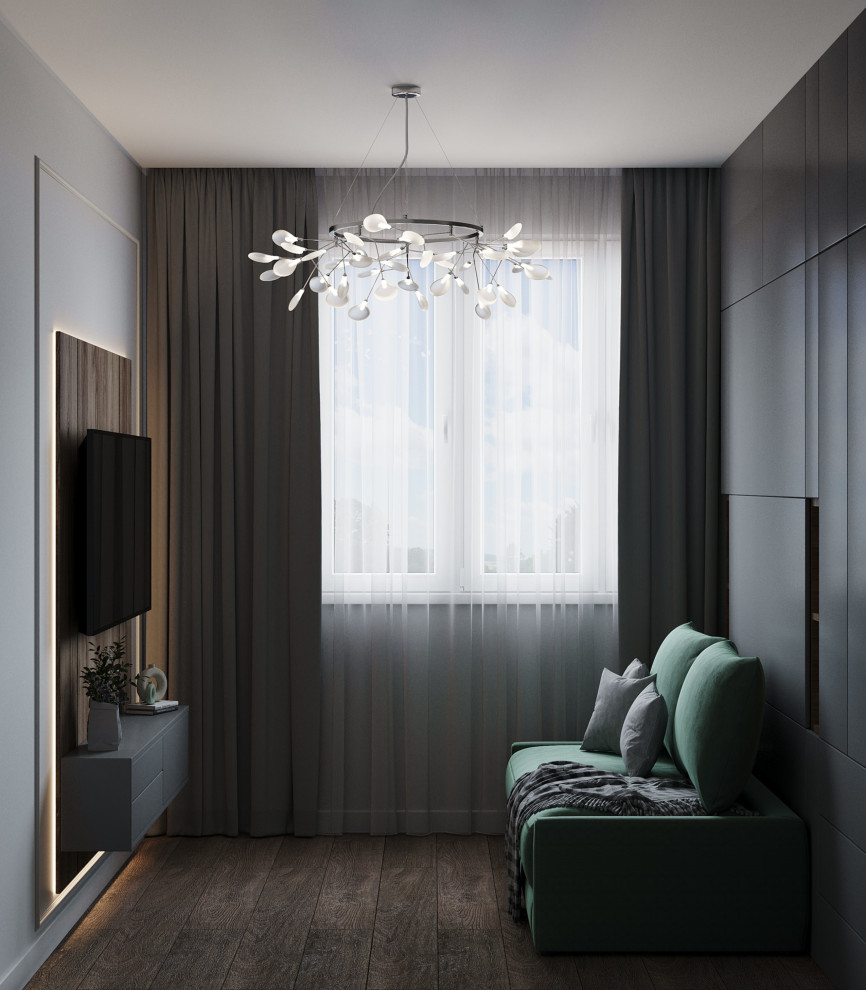 Дизайн-проект однокомнатной квартиры в современном стиле