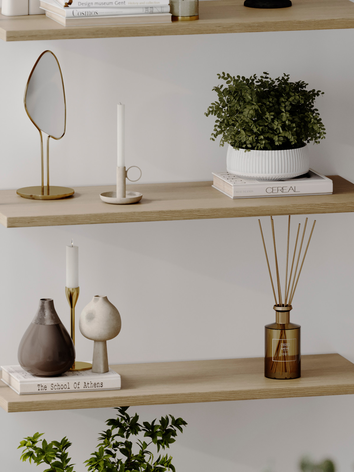 Светлый интерьер с цветовыми акцентами в ЖК Level Стрешнево