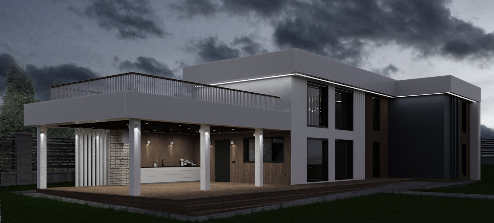 Проект двухэтажного дома в Минском районе