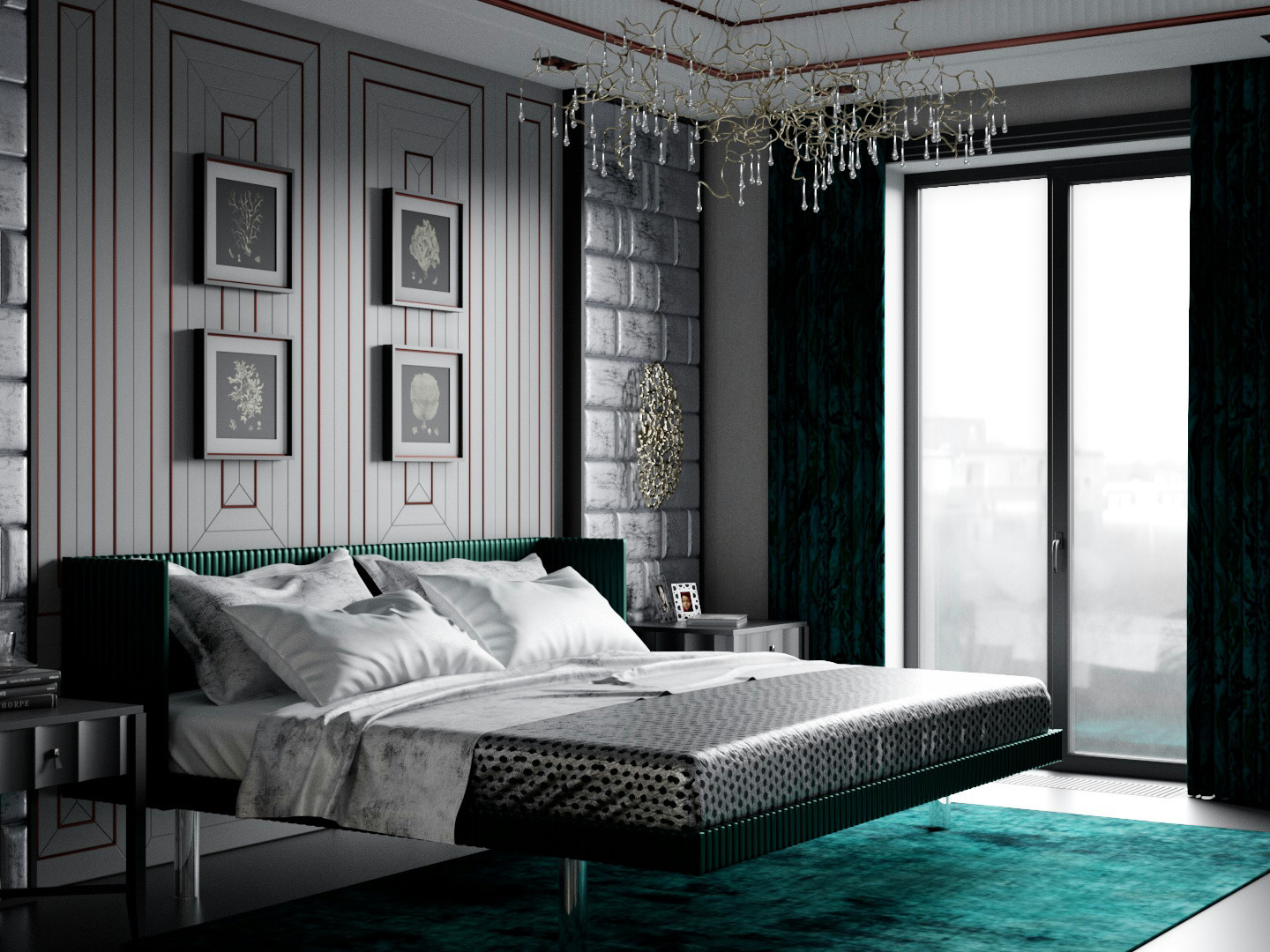 Спальная в квартире ЖК Садовый квартал