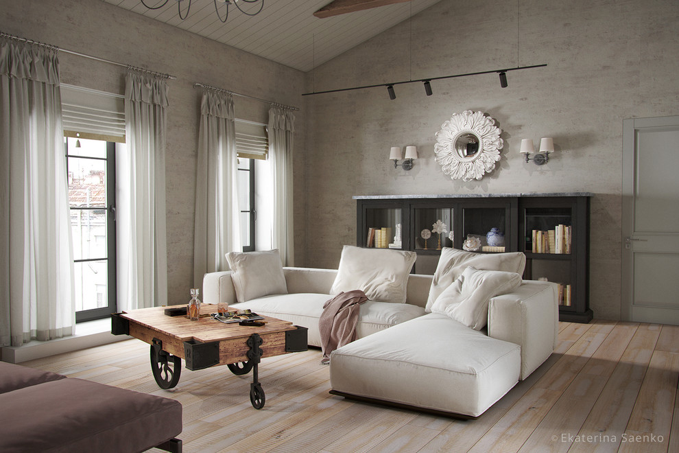 Квартира гостиничного типа в стиле лофт и минимализм.