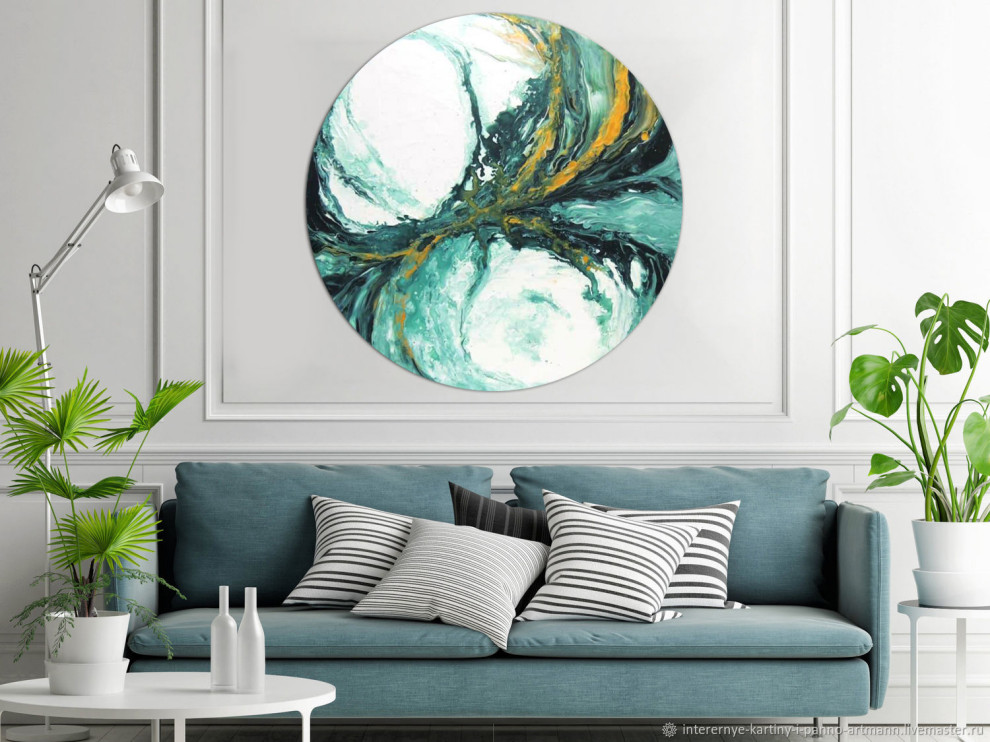 Обложка проекта: Картина "Абстракция" круглая