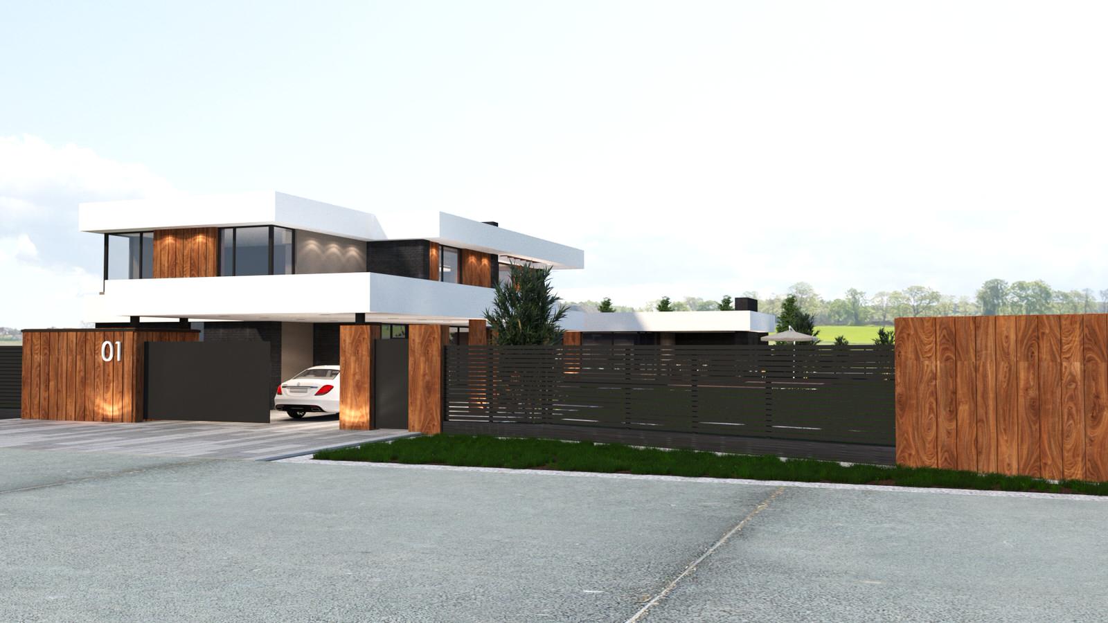 Дом Минимализм в пос.Позелы