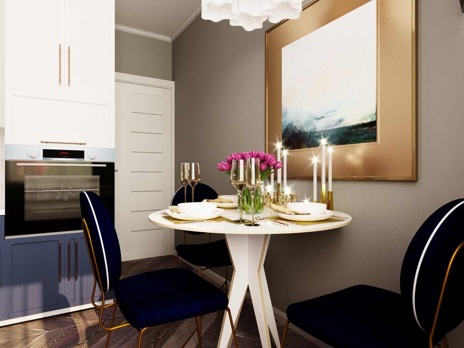 Дизайн кухни в ЖК "Вертикаль", г. Тула