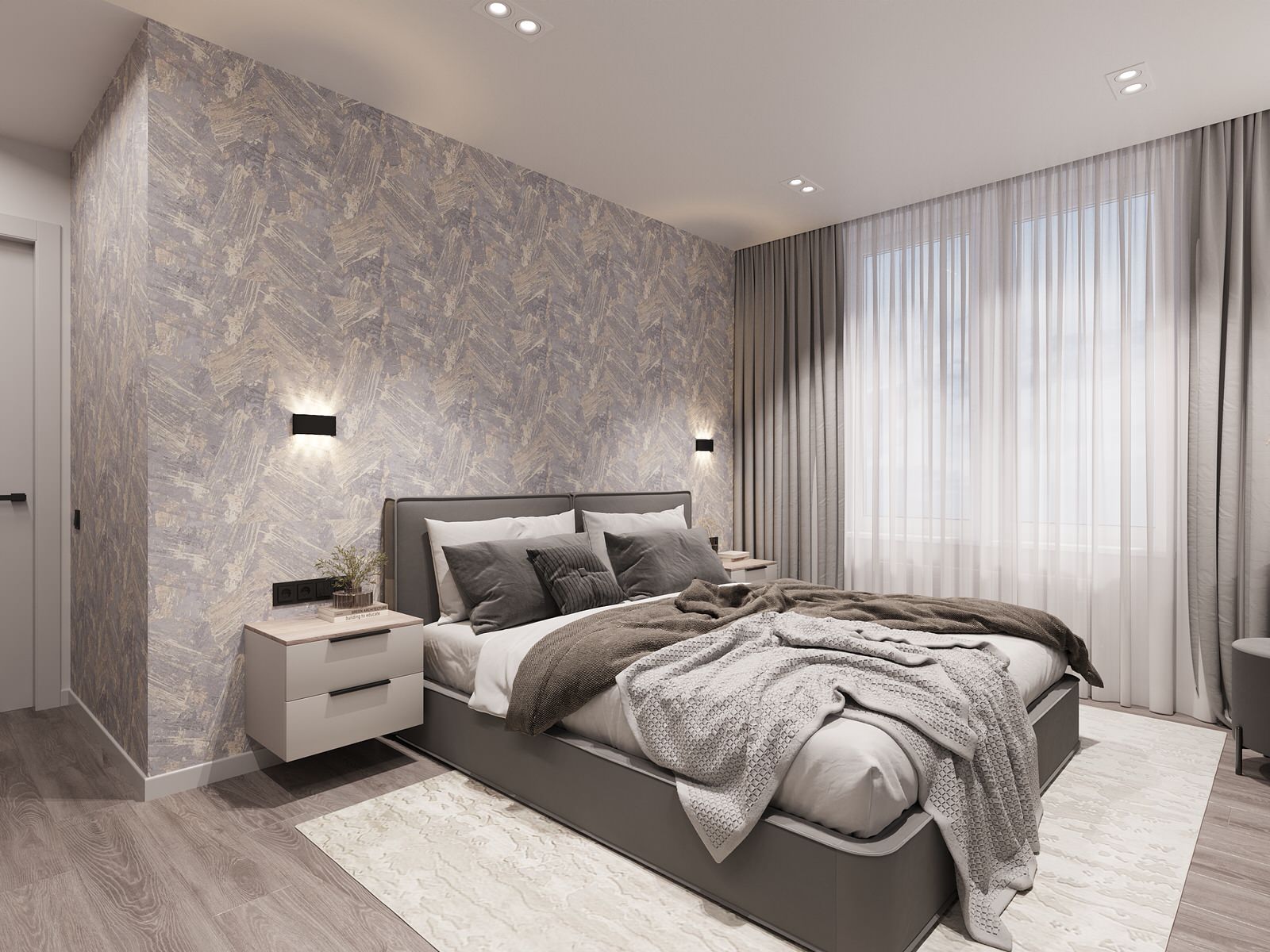 Дизайн-проект 2-х комнатной квартиры в сдержанном стиле