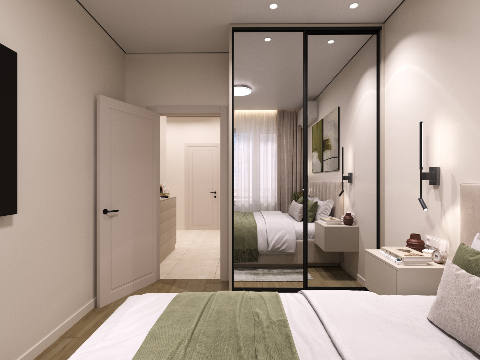 Дизайн проект двухкомнатной квартиры 60 м2