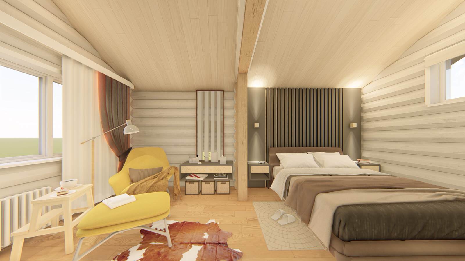 Интерьер главной спальни