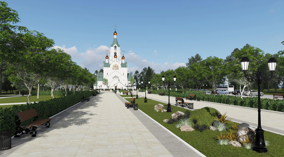 Проект городского сквера в г. Когалым, ХМАО