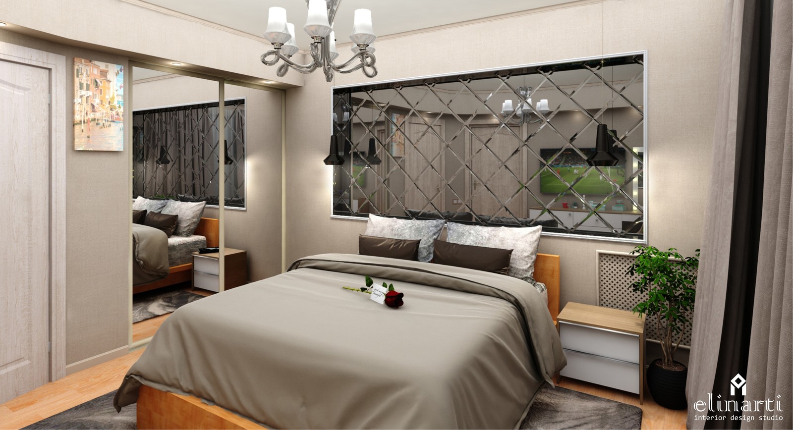 Спальня арт-деко