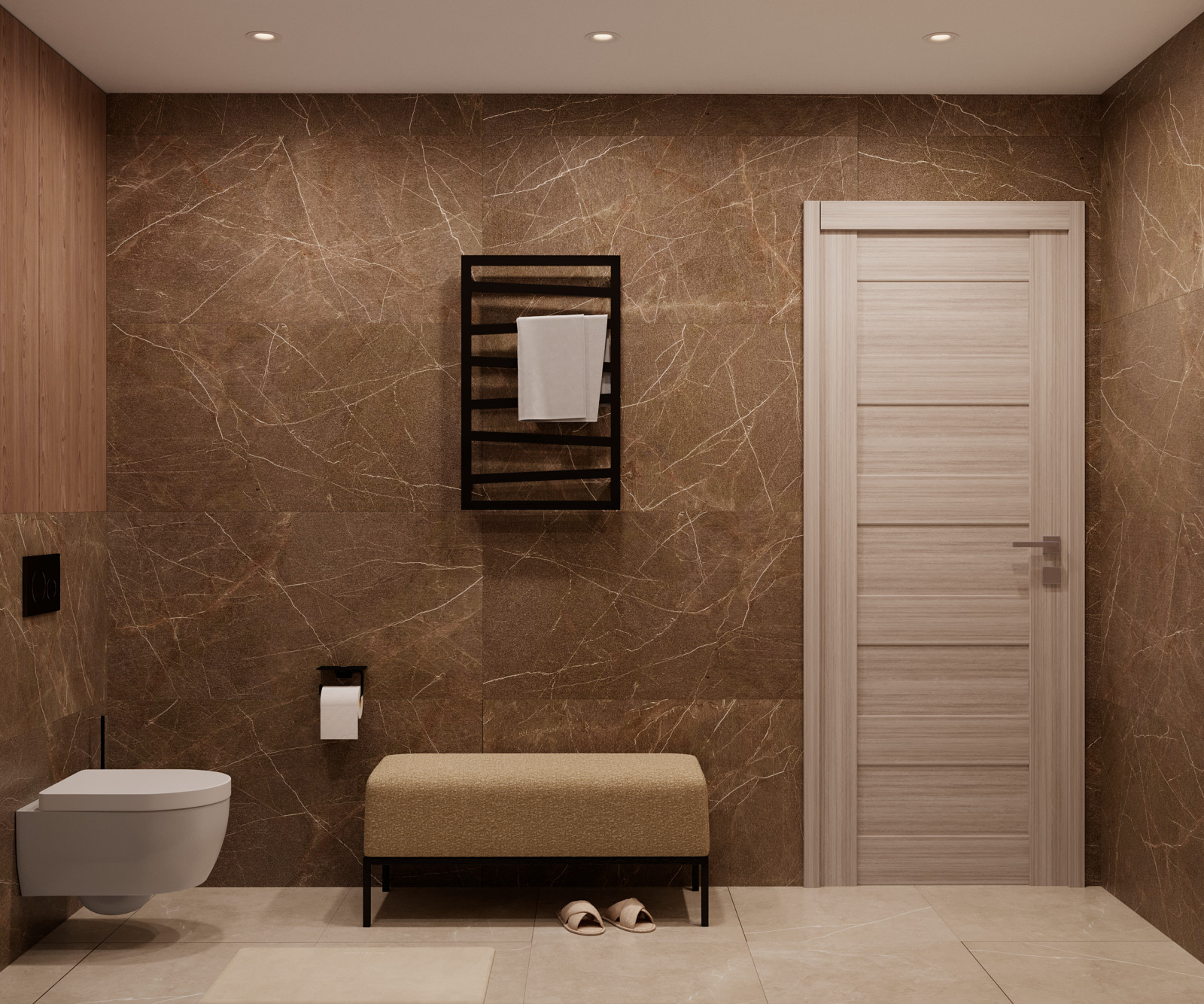 Тёмный санузел