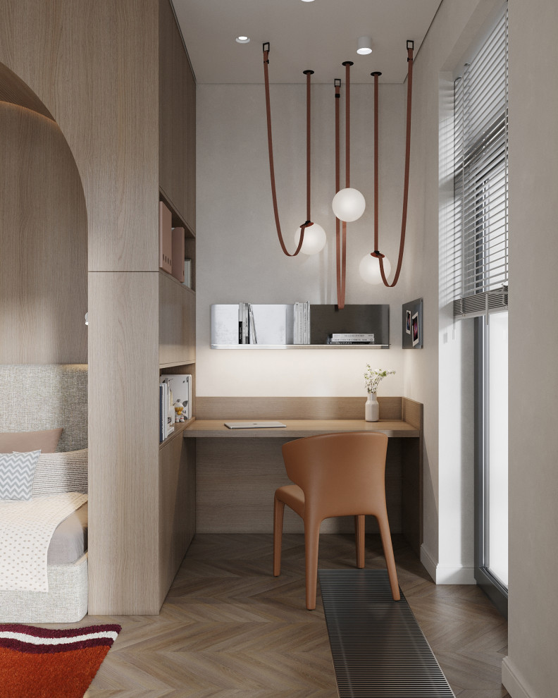 Светлая квартира с французским камином