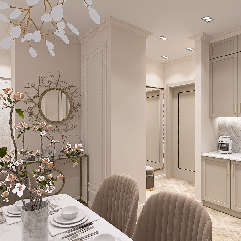 Дизайн-проект 2х комнатной квартиры