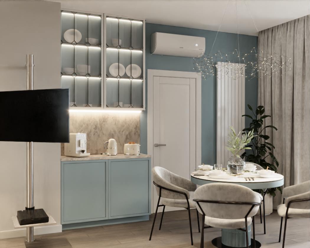 Проект трехкомнатной квартиры г. Ростов-на-Дону