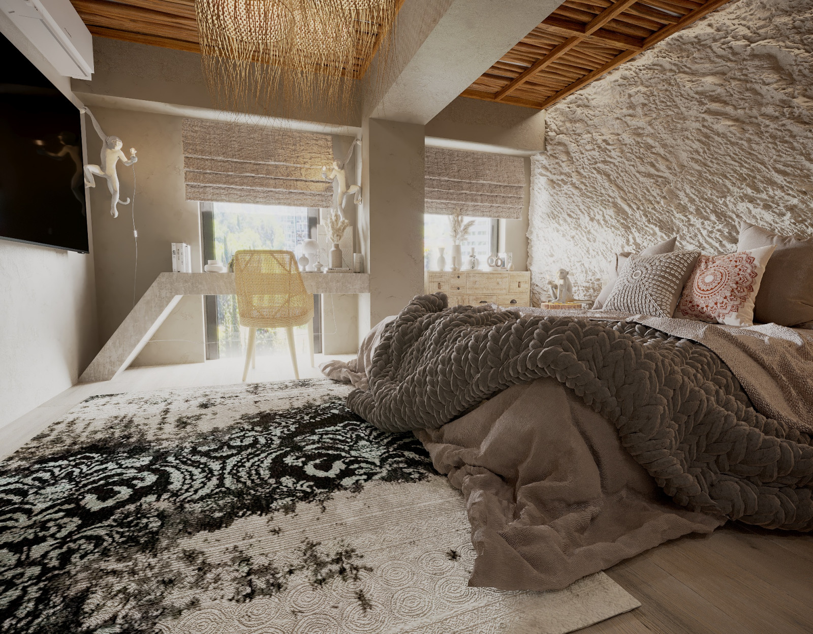 Двухуровневые апартаменты  76 кв.м