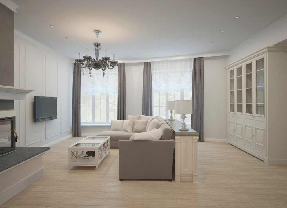 Обложка проекта: Современная классика - первый этаж коттеджа