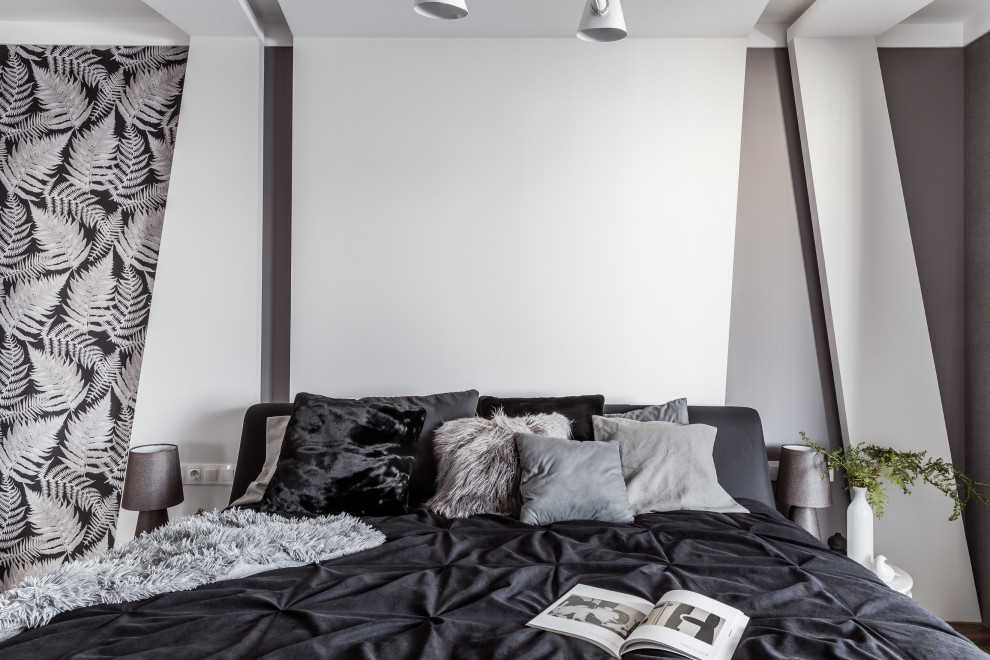 Монохромный интерьер 2-х комнатной квартиры