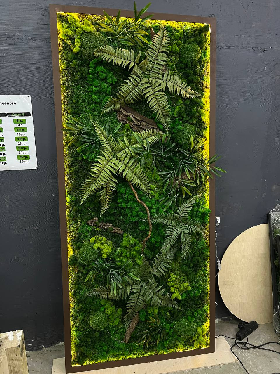Панно из стабилизированного мха