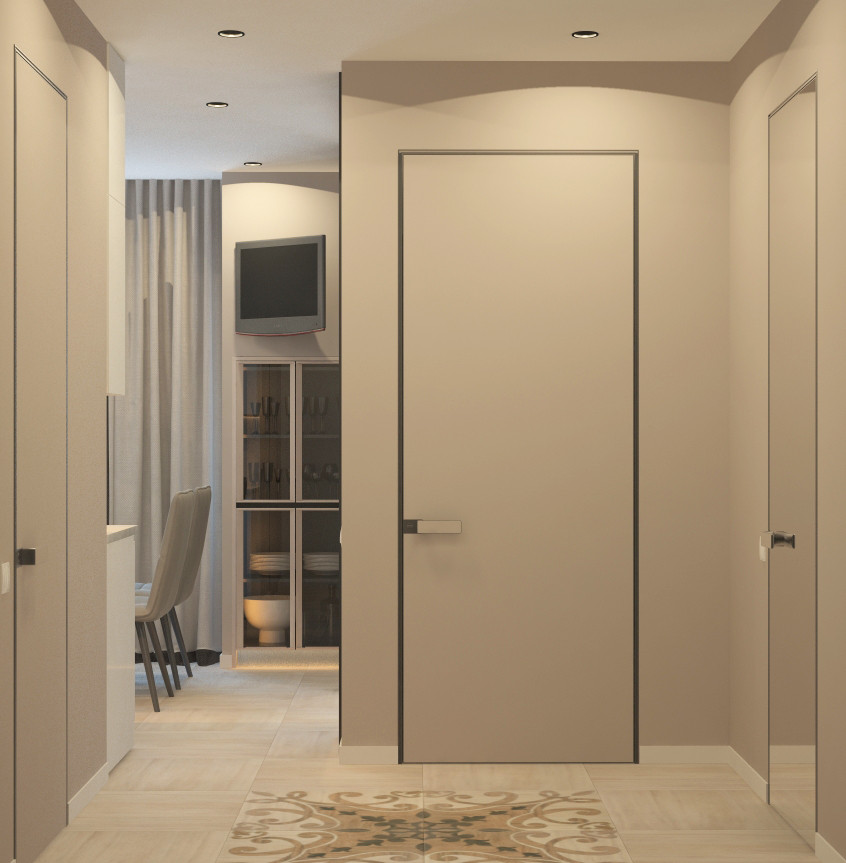 Дизайн проект однокомнатной квартиры 42 кв.м