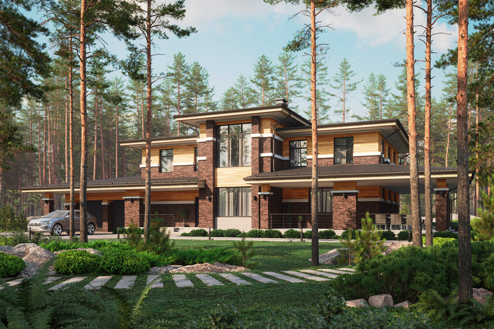 Обложка проекта: Проект загородного дома в пос.Репино Парк